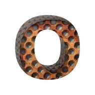 Vector metal cutted figure o Paste to any background N2