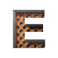 Vector metal cutted figure e Paste to any background N3