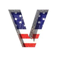 Vector American cutted figure v Paste to any background N2