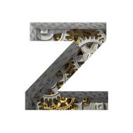Vector gears cutted figure z Paste to any background N2