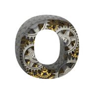 Vector gears cutted figure o Paste to any background N2