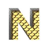 Vector golden cutted figure n Paste to any background