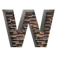 Vector metal cutted figure w Paste to any background N2