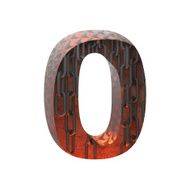 Vector hot metal cutted figure 0 Paste to any background