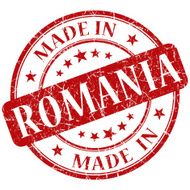 Made In Romania red stamp