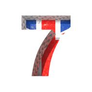 Vector Great Britain cutted figure 7 Paste to any background N2