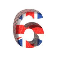 Vector Great Britain cutted figure 6 Paste to any background N2