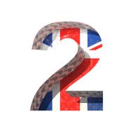 Vector Great Britain cutted figure 2 Paste to any background N2