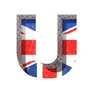 Vector Great Britain cutted figure u Paste to any background N2