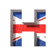 Vector Great Britain cutted figure h Paste to any background N2