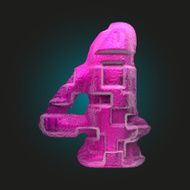 vector pink plastic figure 4 N2