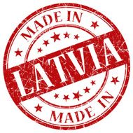 made in latvia stamp N2