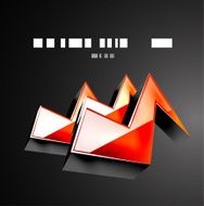 Vector 3d colorful lightning background