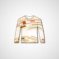 Abstract illustration on sweater N174