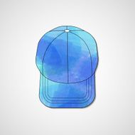 Abstract illustration on peaked cap N174