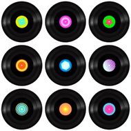 Vinyl Record Realistic Vector Illustration