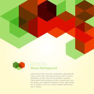 Abstract Background With Red And Green Cubes