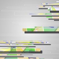 Abstract futuristic geometric shapes N96