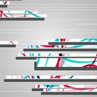 Abstract futuristic geometric shapes N98