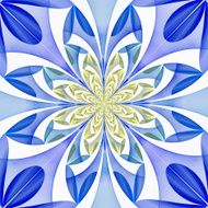 Fabulous symmetrical pattern of the leaves N8
