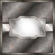 Rusty metal frame