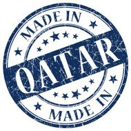 made in Qatar stamp N2