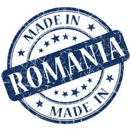 Made In Romania blue stamp
