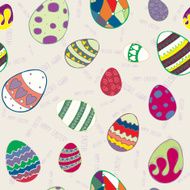 Seamless texture of decorative eggs Congratulations with Easter