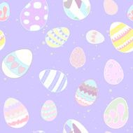 Seamless texture of decorative eggs Congratulations with Easter N2