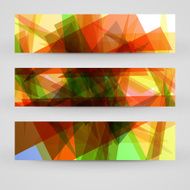 Vector banner set for your design N87