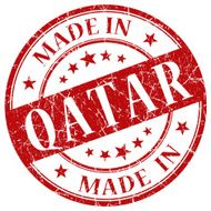 made in Qatar stamp N3