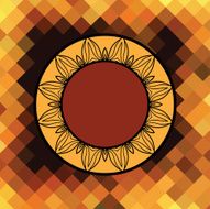 mandala triangle vector