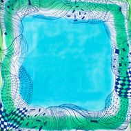 abstract pattern on handmade silk batik N9