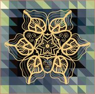 mandala triangle vector N6