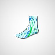 Abstract illustration on sock N180