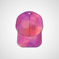Abstract illustration on peaked cap N181