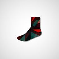 Abstract illustration on sock N182