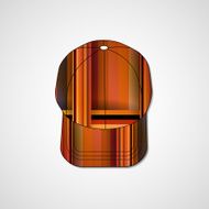 Abstract illustration on peaked cap N184