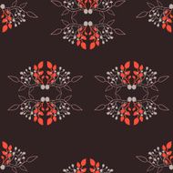Seamless floral vector pattern N53