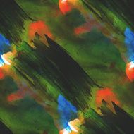 art avant-garde yellow green background hand paint seamless wal