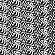 Tile with circles and waves