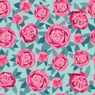Flowers seamless bright wallpaper - vector pattern
