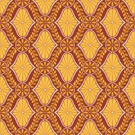 vintage orange flowers and leaves