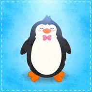 cute cartoon penguin card N3