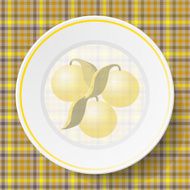 Image dishes on a napkin N2