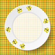 Image dishes on a napkin N3