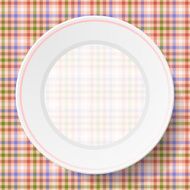 Image dishes on a napkin N4