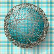 ball with the texture of fabric
