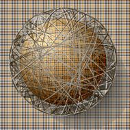 ball with the texture of fabric N2
