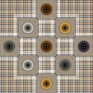 set of fabric with buttons N3